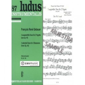 René Gebauer: 3 selected duos for 2 bassoons (from op. 44)