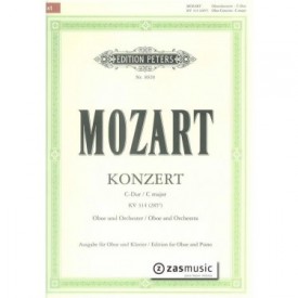 Mozart, Wolfgang Amadeus (1756-1791): Konzert C-dur Oboe und Orchester (KV 314/285d). Edition for oboe and piano URTEXT