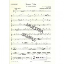 Mozart, Wolfgang Amadeus (1756-1791): Konzert C-dur Oboe und Orchester (KV 314/285d). Edition for oboe and piano URTEXT