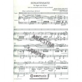 Glinka, Michail (1804-1857) Sonatensatz. Fagott und Klavier
