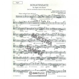 Glinka, Michail (1804-1857) Sonatensatz. Fagott und Klavier