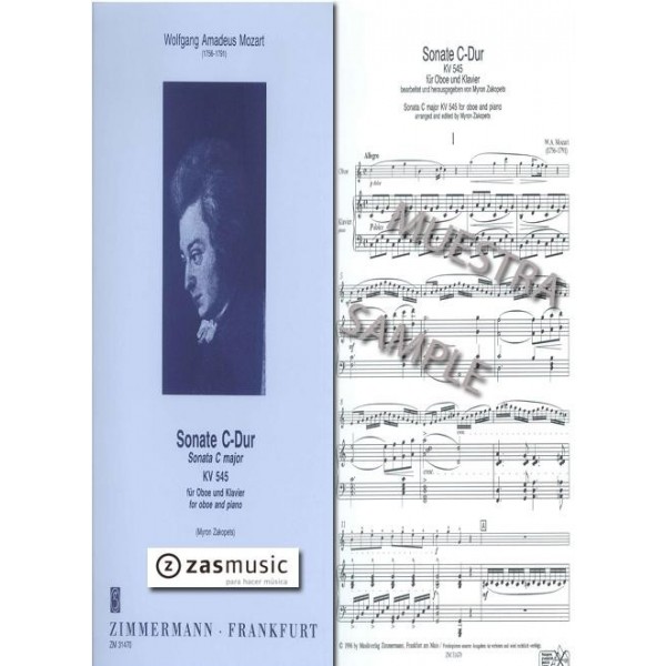 Mozart: Sonata C major KV 545 for oboe and piano