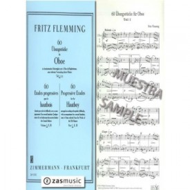 Flemming: 60 progressive etudes for the hautboy Part I