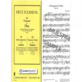 Flemming: 60 progressive etudes for the hautboy Part II