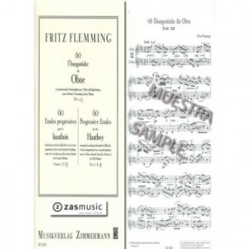 Flemming: 60 progressive etudes for the hautboy Part III