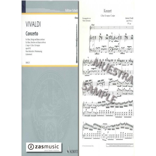 Vivaldi: Concerto para oboe, cuerdas y bajo continuo C-major op. 8/12