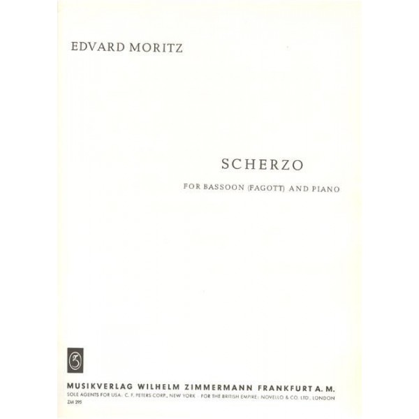 Moritz, Edvard: Scherzo for bassoon and piano op. 104B