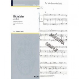 5 Leichte Suiten aus dem Barock para flauta(oboe o violin) y bajo continuo