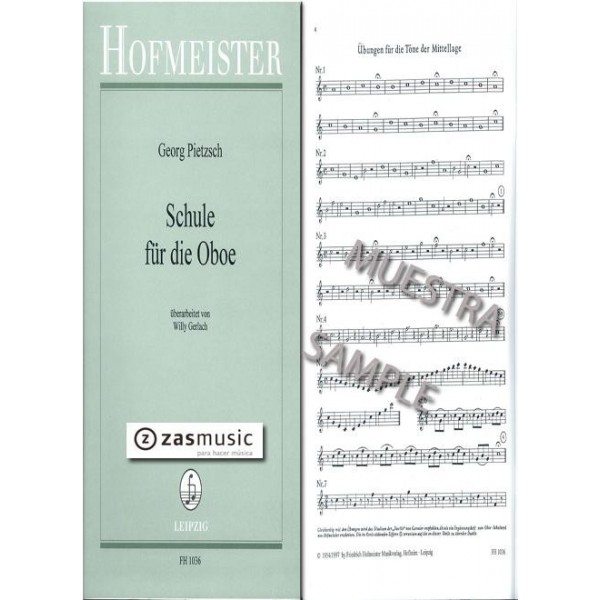 Pietzsch, Georg: Schule für die Oboe