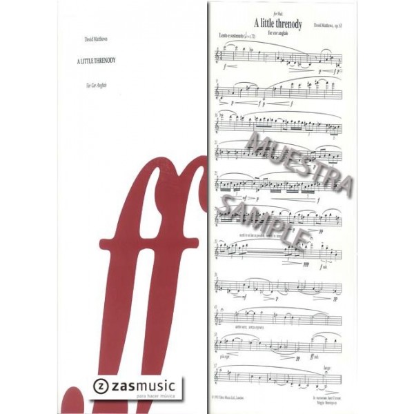 Matthews, David: A little threnody for Cor Anglais (1993)