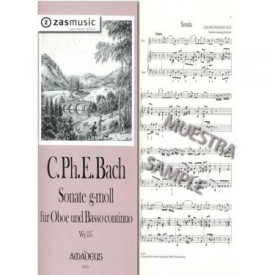 Bach, Carl Philipp Emanuel (1714-1788): Sonate g-moll für Oboe und Basso continuo Wq 135