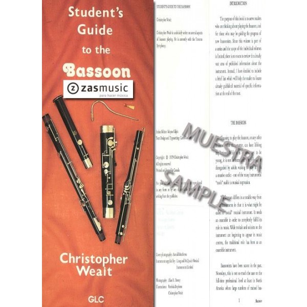 Weait, Christopher: Student´s Guide to the Bassoon