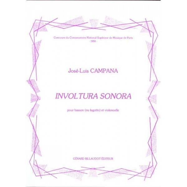 Campana: Involtura Sonora pour basson (ou fagotto) et violoncelle