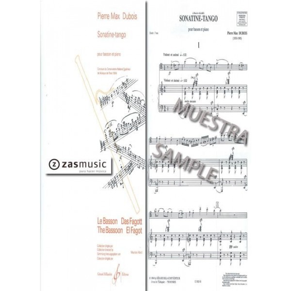 Dubois: Sonatine - tango for bassoon and piano
