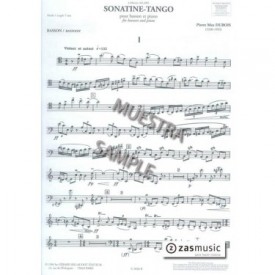 Dubois: Sonatine - tango for bassoon and piano