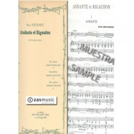 Berthomieu, Marc: andante et rigaudon pour hautbois et piano