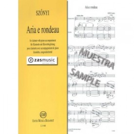Szönyi: Aria e ronrondeau para clarinete (en Do) y piano