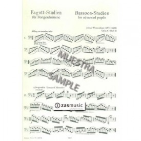 Weissenborn, Julius (1837-1888): Bassoon studies Op. 8 Volume II for Advanced Pupils