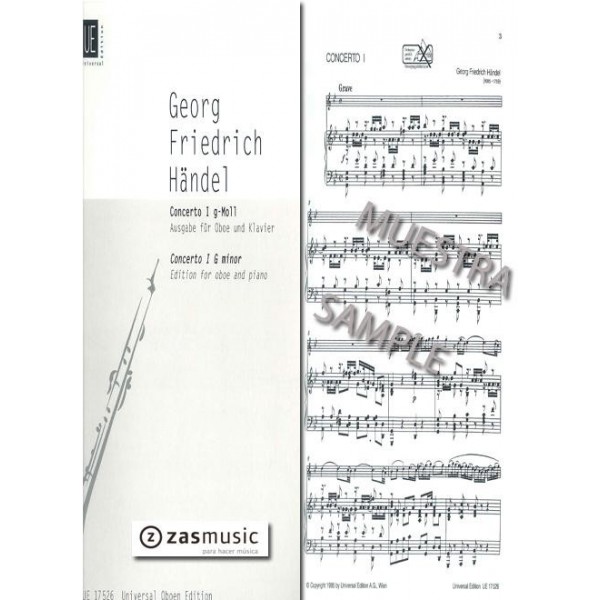 Handel: Concerto I g-moll para oboe y piano