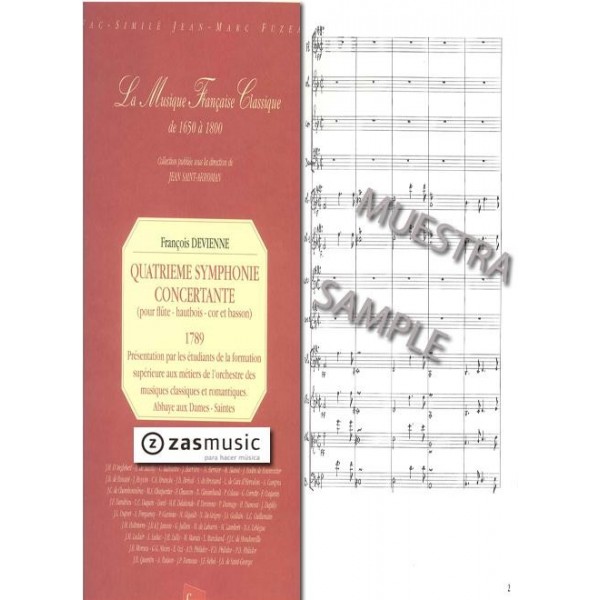 Devienne: Quatrième symphonie concertante