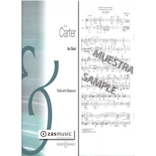 Carter: Au quai for basson and viola (2002)