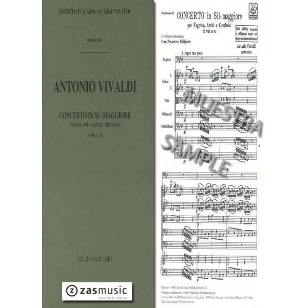 Vivaldi: Concerto in Si b Maggiore F.VIII, n36