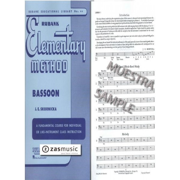 Skornicka J.E.: Elementary method basson