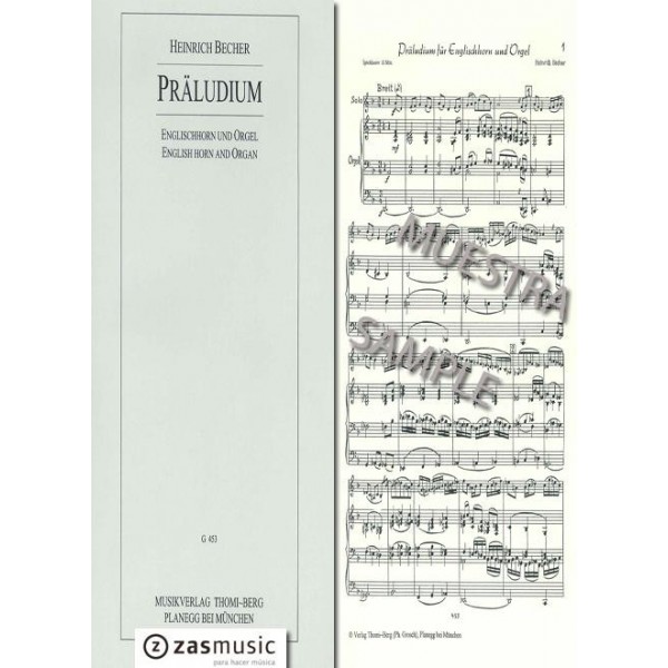 Becher, Heinrich (1906-1965): Präludium, für Englisch Horn und Orgel