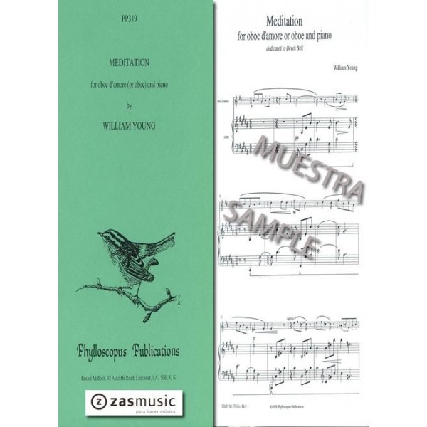 Young, William: Meditation for oboe d´amore (or oboe) and piano.
