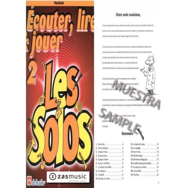 Oldenkamp, Michiel and Castelain, Jean: Écouter, Lire & Jouer 2  Les Solos