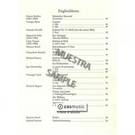 Orchester probespiel. Piezas de ensayo para audiciones de orquesta (Oboe-Corno inglés-Oboe de amor)