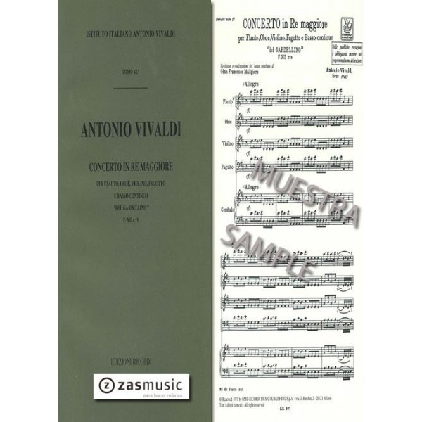 Vivaldi: Concerto in Re Maggiore del gardellino F. XII n 9 RV 90