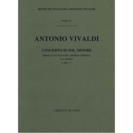Vivaldi: Concerto in Sol Minore per flauto, fagotto, archi e cembalo la notte F. XII n 5 RV 104
