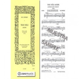 Bonneau: Trois noëls anciens pour hautbois, cor anglais ou clarinette Si b et Basson