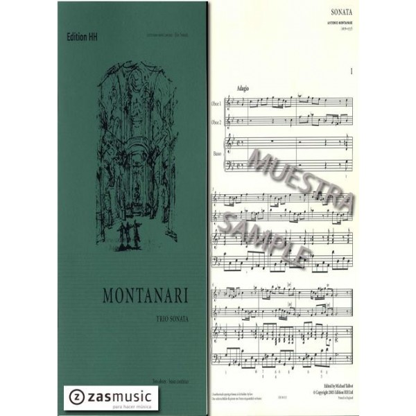 Montanari: Trio Sonata. Two Oboes and Basso Continuo