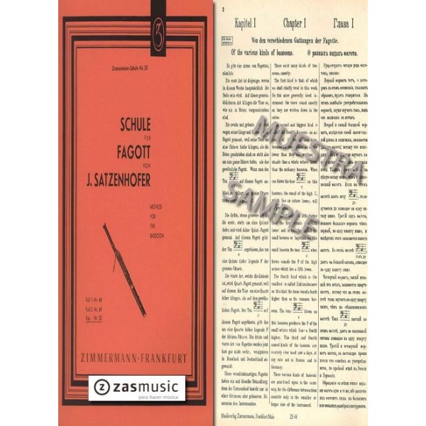 Satzenhofer: Method for the bassoon