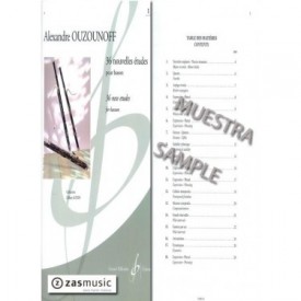 Ouzounoff: 36 nouvelles études pour basson.