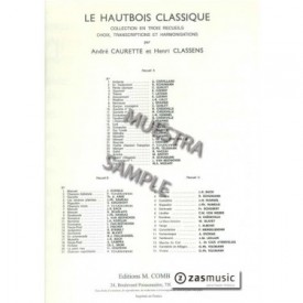 André Caurette and Henri Classens: Le hautbois classique. Recueil C