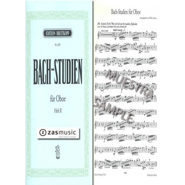 Bach, J.S: Bach- Studien für Oboe heft 2.