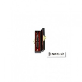 Oboe en miniatura con soporte y caja para guardarlo.