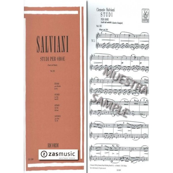 Salviani: Studi per oboe vol. III