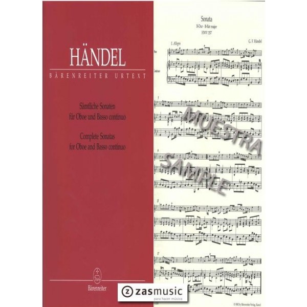 Handel: Complete Sonatas para oboe y bajo continuo