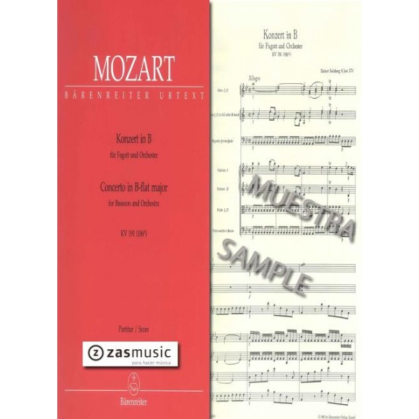 Mozart: Concerto in B-flat major para fagot y orquesta KV 191 (186e)