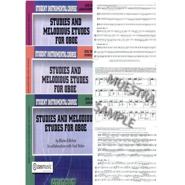 Blaine Edlefsen and Fred Weber: Studies and melodious etudes for oboe