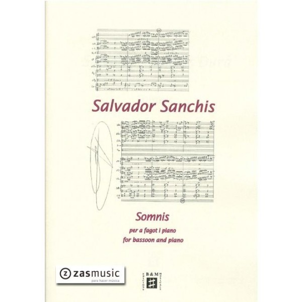 Salvador Sanchis Durà: Somnis per a fagot i piano, Editorial Brotons