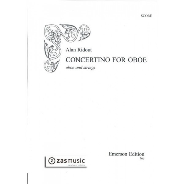 Ridout: Concertino for oboe and strings (Score)