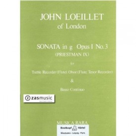 Loeillet: Sonata in g Op.1 n3 (priestman IX)