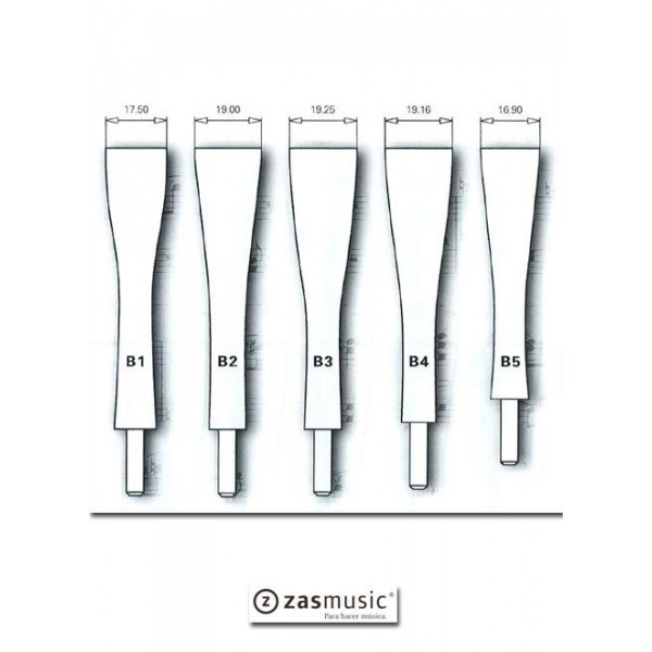 Punta de forma RIEGER para cañas de Bajón (fagot barroco)