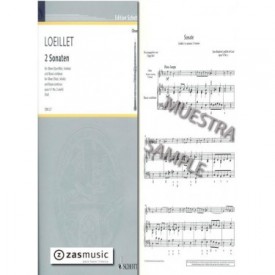 Jean Baptiste Loeillet de Gant (1688-1720): 2 Sonaten for Oboe (Flute, Violin) and Basso continuo opus 5 / No. 2 and 6