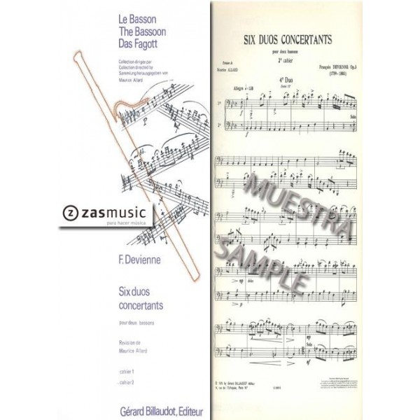 Devienne: Six duos concertants op. 3 para fagot